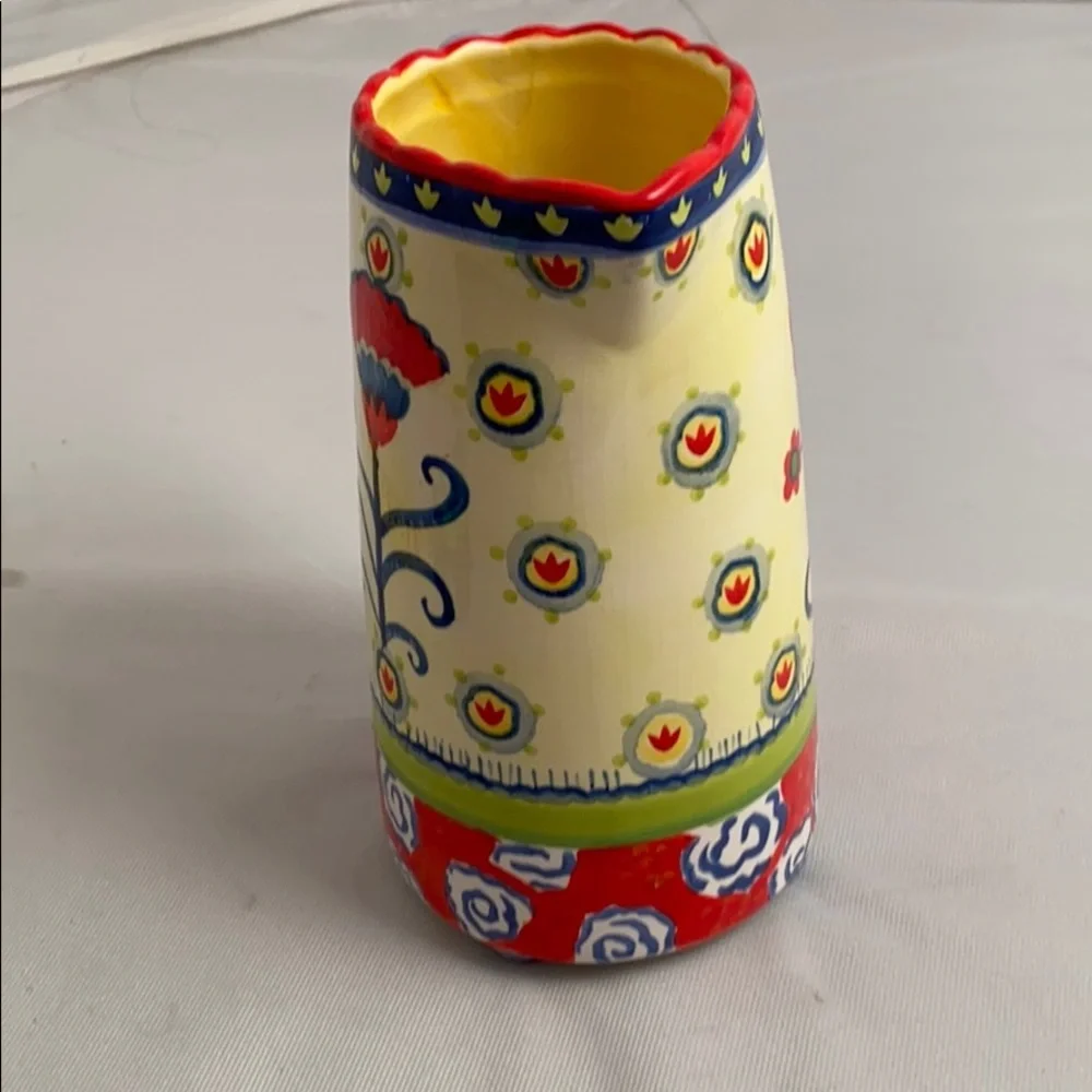 Kimberly Hodges Cupcakes and Cartwheels multicolor pitcher